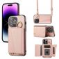 Coque iPhone 14 Pro Cuir avec Porte-Cartes et Bandoulière