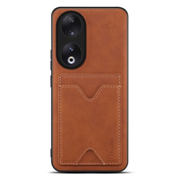 Coque Honor 90 Denior Effet Cuir Porte Cartes