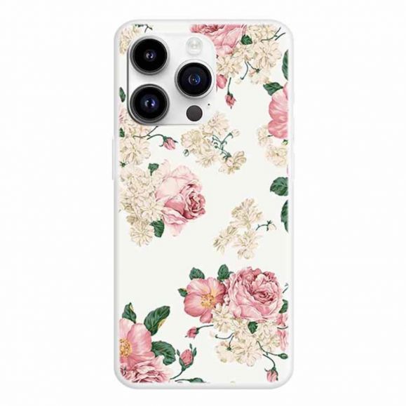 Coque iPhone 15 Pro Fleurs