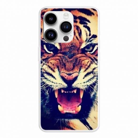 Coque iPhone 15 Pro Tigre Féroce