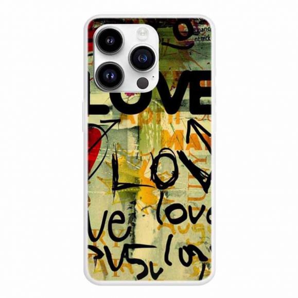 Coque iPhone 15 Pro Love Love Love