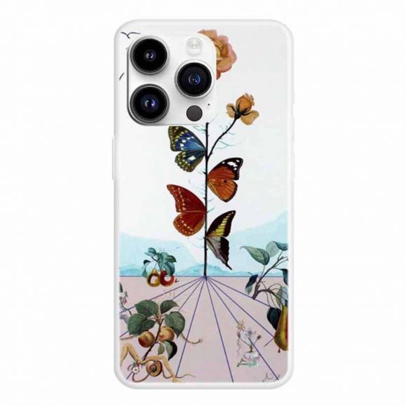 Coque iPhone 15 Pro Papillons Colorés