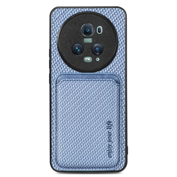 Coque Honor Magic 5 Pro Fibre de Carbone Porte-cartes détachable