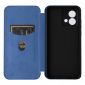 Housse Moto G84 5G simili cuir fibre de carbone