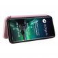 Housse Motorola Edge 40 Neo simili cuir fibre de carbone