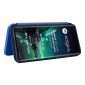 Housse Motorola Edge 40 Neo simili cuir fibre de carbone