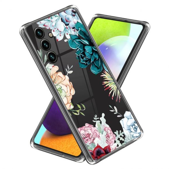 Coque Samsung Galaxy A54 5G variété de fleurs
