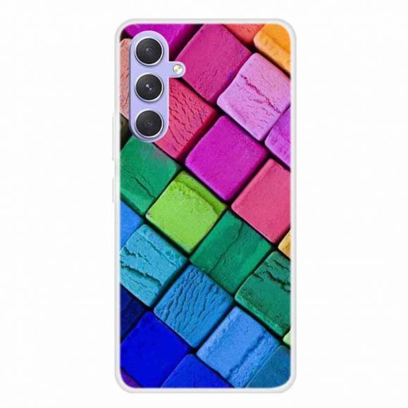 Coque Samsung Galaxy A54 5G Blocs Colorés