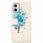 Housse Moto G73 5G Arbre bleu