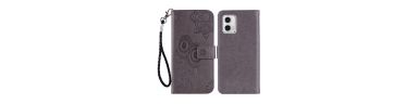 Housse Moto G73 5G Hibou et Fleur Gravé