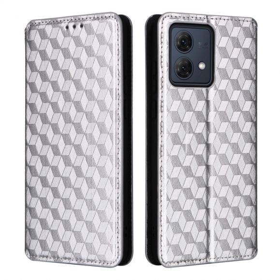 Housse Moto G84 5G flip cover design géométrie