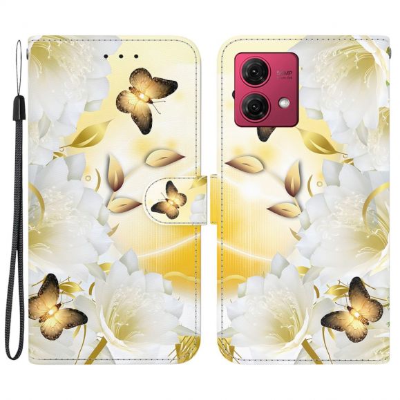 Housse Moto G84 5G Papillon de Lumière