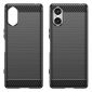 Coque Sony Xperia 5 V effet brossé silicone