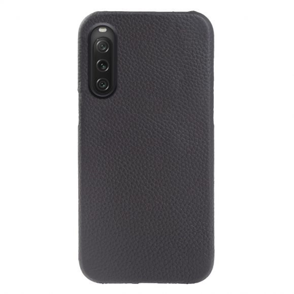 Coque Sony Xperia 10 V en Cuir à Texture Litchi