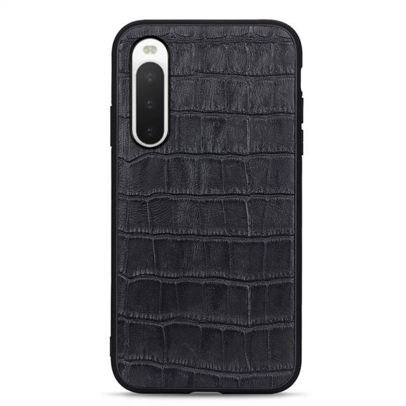 Coque Sony Xperia 10 V Cuir aspect peau de croco