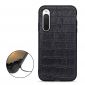 Coque Sony Xperia 10 V Cuir aspect peau de croco