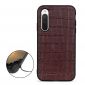 Coque Sony Xperia 10 V Cuir aspect peau de croco