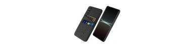 Coque Sony Xperia 1 V Tissu Porte-Cartes