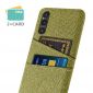 Coque Sony Xperia 1 V Tissu Porte-Cartes