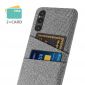 Coque Sony Xperia 1 V Tissu Porte-Cartes