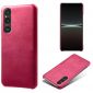 Coque Sony Xperia 1 V Simili Cuir Basique