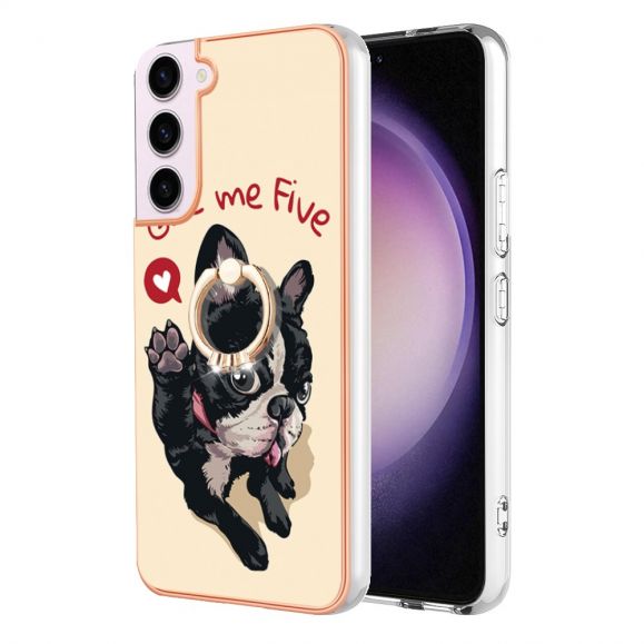 Coque Samsung Galaxy S23 Give Me Five Dog avec Support Anneau