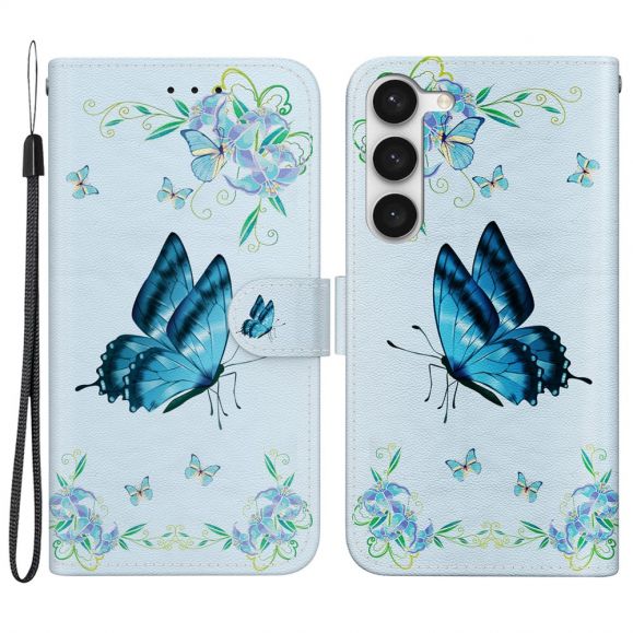 Housse Samsung Galaxy S23 Papillon Céleste