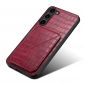 Coque Samsung Galaxy S23 Sleek Croc avec Porte-Carte