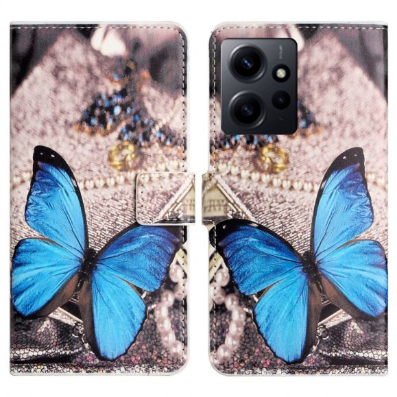Housse Xiaomi Redmi Note 12 4G Papillons Bleus