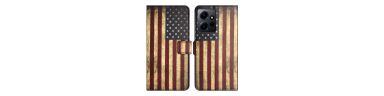 Housse Xiaomi Redmi Note 12 4G Drapeau Américain Vintage