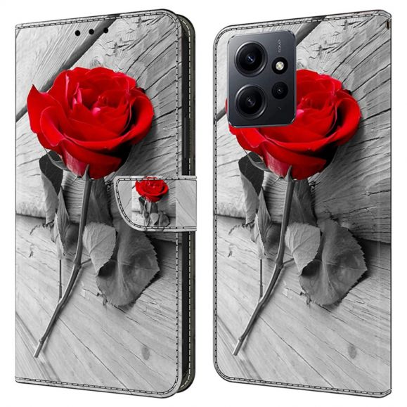 Housse Xiaomi Redmi Note 12 4G Rose rouge