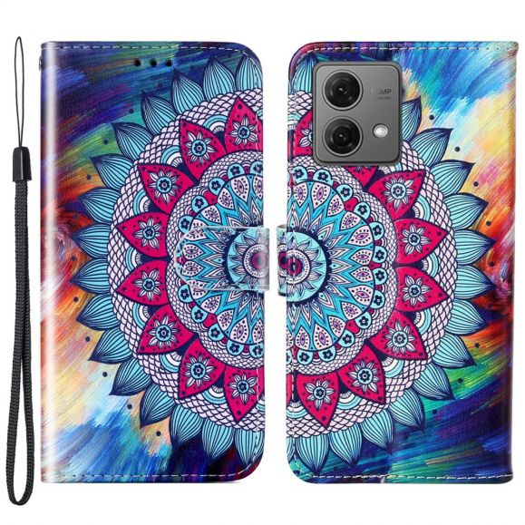 Housse Moto G84 5G Mandala fleur