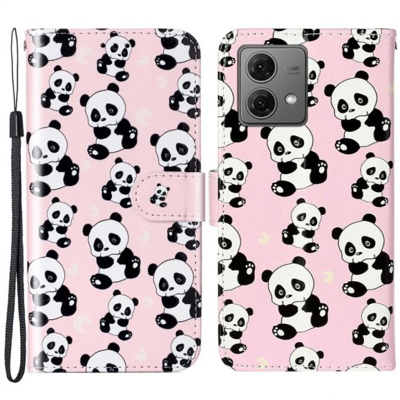 Housse Moto G84 5G Multiples pandas