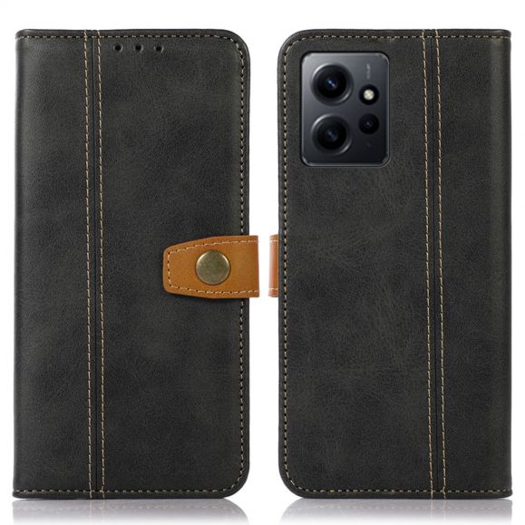 Housse Xiaomi Redmi Note 12 Premium simili cuir avec coutures