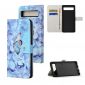 Housse Google Pixel 7a Papillon et fleurs bleues