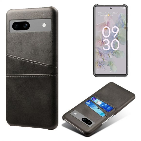 Google Pixel 7a - Coque Porte Cartes Simili Cuir Basique