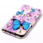 Housse Honor 90 Lite papillons bleus et fleurs