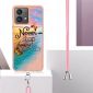 Coque Moto G84 5G Never Stop Dreaming à cordon