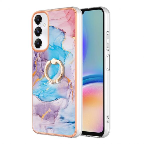 Samsung Galaxy A05s - Coque Marbre Coloré Bleu avec anneau