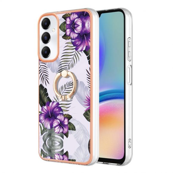 Samsung Galaxy A05s - Coque Fleurs Exotiques avec anneau