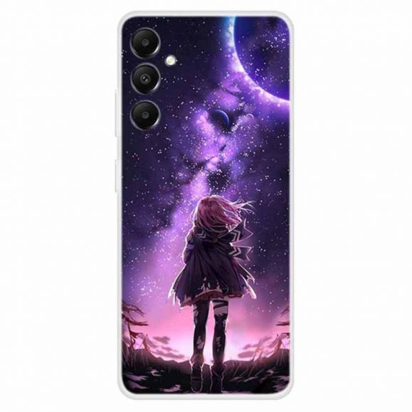 Samsung Galaxy A05s - Coque Illustration fille pleine lune