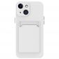 Coque iPhone 15 en silicone porte-carte