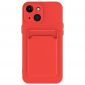 Coque iPhone 15 en silicone porte-carte