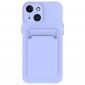 Coque iPhone 15 en silicone porte-carte