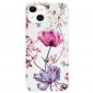 Coque iPhone 15 fleur violette