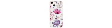 iPhone 15 - Coque fleur violette