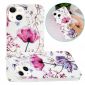 Coque iPhone 15 fleur violette