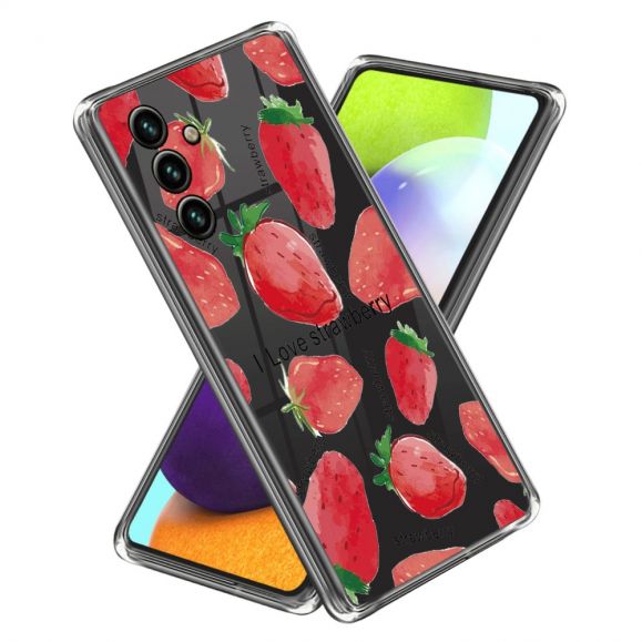 Samsung Galaxy A25 5G - Coque Motif Fraise