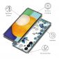 Coque Samsung Galaxy A25 5G papillons et fleurs bleus