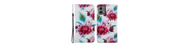 Moto G84 5G - Housse Paon fleur